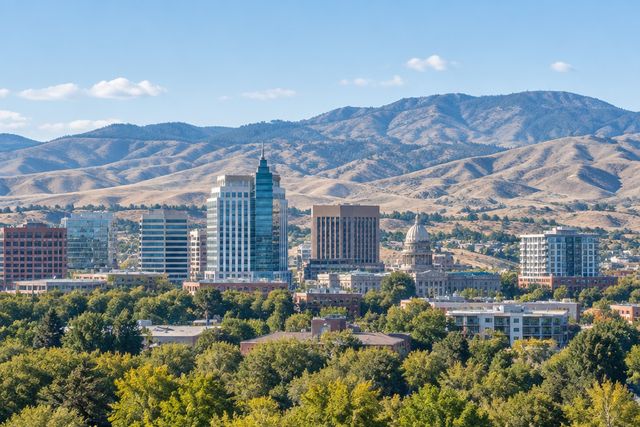 Cardiology billing services in Idaho: the Boise skyline with the foothills behind