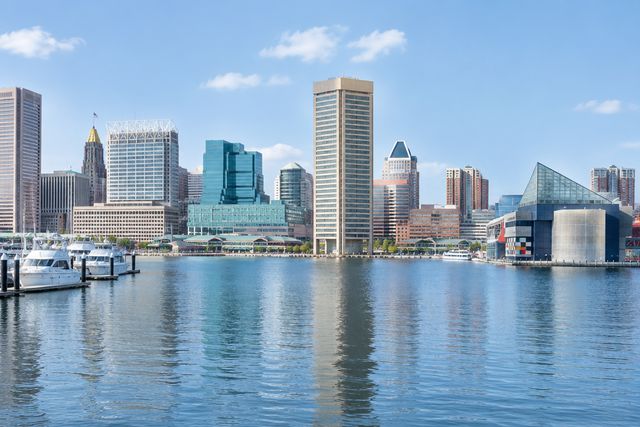 Cardiology billing services in Maryland: the Baltimore Inner Harbor skyline
